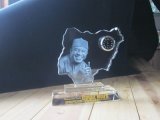 New High Quality Crystal Individual Shape Trophy Award with a Clock