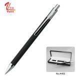 Promotional Metal Clik Pen Black Color Business Pen with Box