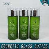 120ml 4oz Green Frosted Glass Water Bottle Facial Toner Bottle