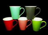 Five Colors Color Glaze Ceramic Mug