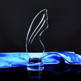 Wing Shaped Crystal Trophy Grammy Award Engraved Logo or Words Glass League Cup Trophy for Sports Souvenirs Champion Award