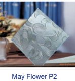Tempered May Flower Patterned Glass