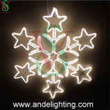 Outdoor LED Snowflake Motif Lights for Commercial Christmas Decorations