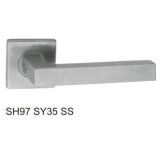 Stainless Steel Hollow Tube Lever Door Handle (SH97SY35 SS)