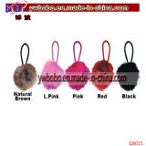 Business Gift Key Holder Christmas Gifts Pink Rabbit's Puff Keychain (G8015)