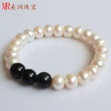 Fashion Stretched Freshwater Cultured Pearl Bracelet (EB1575)
