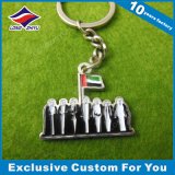 Hot Sales High Quanlity UAE Metal Keychain with Ready-Made Mold for You
