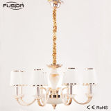 Iron Pendant Light Chandelier Lighting with Glass Lampshade (D-6103/8)