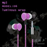 Night Luminous Cool Design 5 Colors LED light Color Earphone for MP3