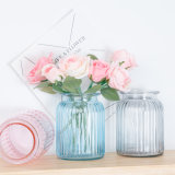 Wholesale Beautiful Crystal Transparent Glass Flower Vase for Home Decoration