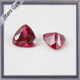 Factory Price Trilliant Cut Red Synthetic Ruby