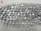 Grey Color Baroque Keshi Pearl Beads Strands (ES316)