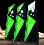 Crystal Trophy Award Green