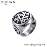 15488 Xuping Custom Ring, Latest Silver Color Ring Design, Elegant Jewellery Man's Ring