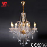 Modern Designed Crystal Chandelier with Glass Arms