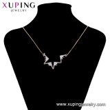 44868 Elegant Cross Design Sweater Chain Gold Color Necklace Jewelry