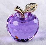 Lover Purple Crystal Apple for Birthday Gift