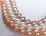 11-12mm Perfect Round Freshwater Pearl Strand Necklace, Aaaa Grade (ES242)