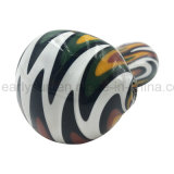 White Switchbacks Bowl Orange Combination of Printing Spoon Hand Pipe (ES-HP-172)