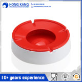Passed Ce RoHS Round Red Melamine Ashtray with Lid