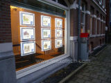 Acrylic Frame LED Light Box for Estate Agent Window Displays