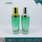 100ml Green Cosmetic Body Lotion Serum Glass Emulsion Bottle