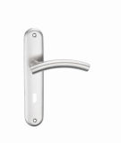 304/201 Stainless Steel Hollow Tube Lever Plate Door Handle (SS0407)