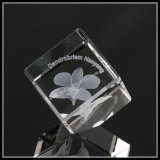3D Photo Crystal Cube Lily Souvenir Gifts