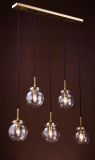 Metal Chandelier with Glass Shade (WHG-654)
