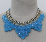 Women Fashion Jewelry Beaded Crystal Costume Collar Necklace (JE0154)