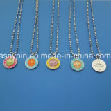 Wholesale Various 3D Saint Christopher Ball Chain ID Dog Tag Necklace