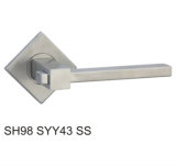 Stainless Steel Hollow Tube Lever Door Handle (SH98SYY43 SS)