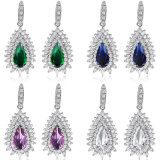 New Fashion Rhodium Charming Luxury Zircon Jewelry Earring for Wedding
