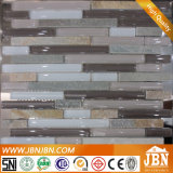 Strip Mosaic, Rock Stone and Glass for Wall (M855092)