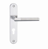 304/201 Stainless Steel Hollow Tube Lever Plate Door Handle (SS0114)