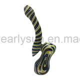 Tall Stripe Styles Martian Glass Bubbler for Blunt (ES-HP-532)