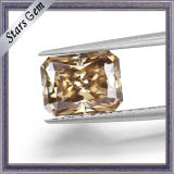 MID Champagne 9*7mm Radiant Cut Synthetic Moissanite Diamond