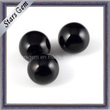 Black Color Round Ball Glass with Smooth Facet
