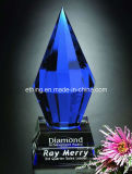Azure Diamond 7 Inch Blue Crystal Award (CA-1158)
