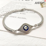 Guangzhou Factory for Fashion Charm Crystal Bracelet with Painting Evil Eye