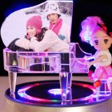 Pink Crystal Piano Music Box for Wedding Favor Gifts (KS25024)