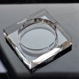 K9 Transparent Square Glass Crystal Cigar Ashtray (KS13017)