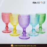 Pineapple Shape Wine Glass China Wind Decal Design
