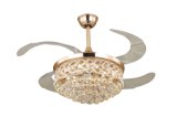 42'' Classical Crystal Ceiling Fan with Lamp