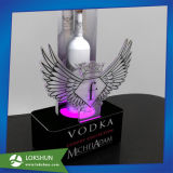 LED Glowing Acrylic Bottle Display Stand for Wine