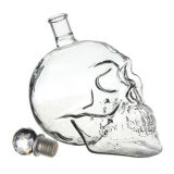 Crystal Skull Head Whiskey Decanter with Cork