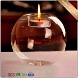 Clear Glass Candle Holder for Home Decoration