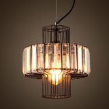 Metal Cable Pendant Lamp with Crystal Deco. (WHG-0408)