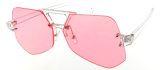 New Design Fashion Crystal Candy Lens Eyeglasses UV400