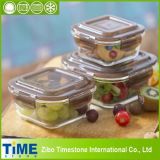 Borosilicate Heart Resistant Glass Luch Box Container with Lock Cover (DPP-17)